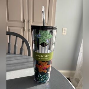 Vera Bradley Star Patchwork Acrylic Tumbler with Straw